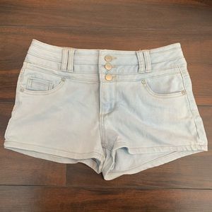 Blue Spice Light Wash High Waisted Jean Shorts
